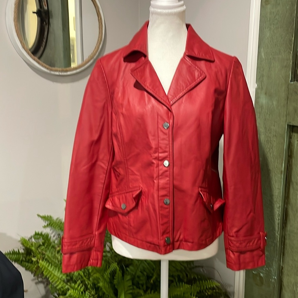 ♥️ ♥️ Gorgeous Red Northern Reflections Vegan Leather ♥️ ♥️